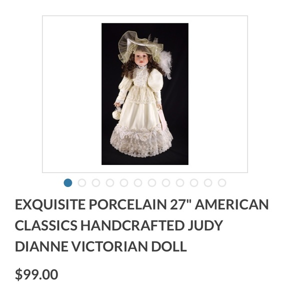 Exquisite Porcelain 27" American Classics Handcrafted Judy Dianna Victorian Doll - Picture 8 of 8